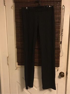 Betabrand Pinstripe Ponte Knit Workwear Pants